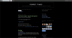 Desktop Screenshot of ferret-times.blogspot.com