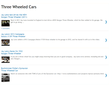 Tablet Screenshot of 3wheeledcars.blogspot.com