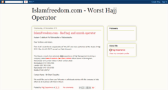 Desktop Screenshot of islamfreedomhajj.blogspot.com