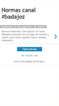 Mobile Screenshot of normascanalbadajoz.blogspot.com
