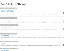 Tablet Screenshot of onecutelittledimple.blogspot.com