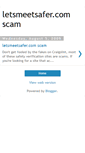 Mobile Screenshot of letsmeetsaferscam.blogspot.com