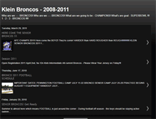 Tablet Screenshot of kleinbroncosfootball.blogspot.com