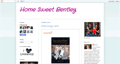 Desktop Screenshot of homesweetbentley.blogspot.com