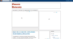 Desktop Screenshot of osmaniaworldportal.blogspot.com
