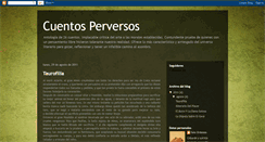 Desktop Screenshot of cuentoperverso.blogspot.com