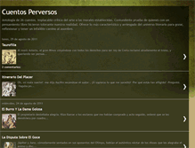 Tablet Screenshot of cuentoperverso.blogspot.com