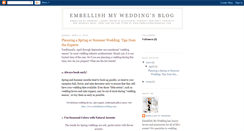 Desktop Screenshot of embellishmywedding.blogspot.com