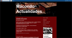 Desktop Screenshot of macondoactualidadessk.blogspot.com