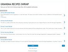 Tablet Screenshot of grandma-recipes-shrimp.blogspot.com