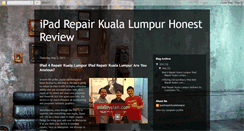 Desktop Screenshot of ipadrepairkualalumpur.blogspot.com