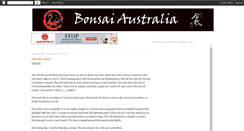 Desktop Screenshot of bonsaiaustralia.blogspot.com