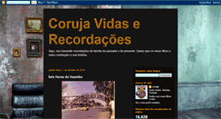 Desktop Screenshot of corujavidas.blogspot.com