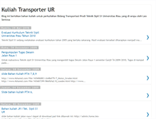 Tablet Screenshot of kuliah-transporter-ur.blogspot.com