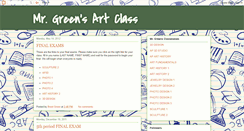 Desktop Screenshot of mrgreensartclass.blogspot.com