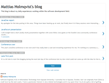 Tablet Screenshot of mattiasholmqvist.blogspot.com