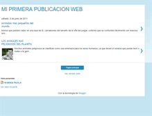 Tablet Screenshot of miprimerapublicacionweb.blogspot.com