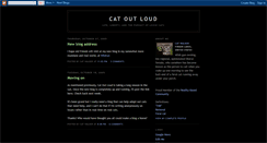 Desktop Screenshot of catoutloud.blogspot.com