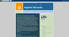 Desktop Screenshot of linguisticdiscussion.blogspot.com