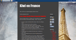 Desktop Screenshot of kiwiinfrance.blogspot.com