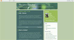 Desktop Screenshot of howquickisyourmind.blogspot.com