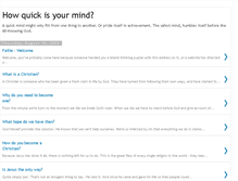 Tablet Screenshot of howquickisyourmind.blogspot.com