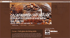 Desktop Screenshot of cacaonguyenchatdaklak.blogspot.com