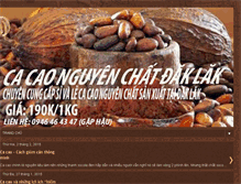 Tablet Screenshot of cacaonguyenchatdaklak.blogspot.com