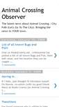 Mobile Screenshot of animalcrossingobserver.blogspot.com