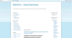 Desktop Screenshot of bankronblog.blogspot.com