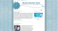 Desktop Screenshot of modestbarbie.blogspot.com