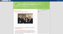 Desktop Screenshot of metropolitanneurosurgery.blogspot.com