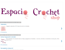 Tablet Screenshot of espaciocrochetshop.blogspot.com