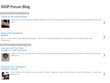 Tablet Screenshot of nigpforum.blogspot.com