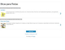 Tablet Screenshot of dicasparafesta.blogspot.com