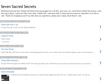 Tablet Screenshot of 7sacredsecrets.blogspot.com