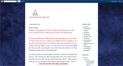 Desktop Screenshot of prayersforamerica2011.blogspot.com