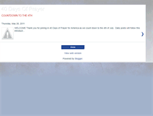 Tablet Screenshot of prayersforamerica2011.blogspot.com