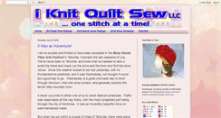 Desktop Screenshot of iknitquiltsew.blogspot.com