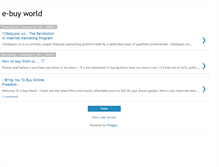 Tablet Screenshot of e-buyworld.blogspot.com