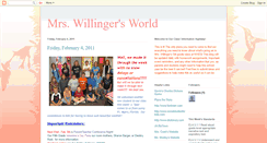 Desktop Screenshot of mrswillingersworld.blogspot.com