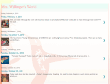 Tablet Screenshot of mrswillingersworld.blogspot.com