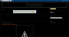 Desktop Screenshot of modernhype.blogspot.com