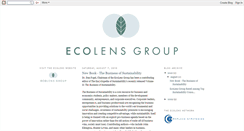 Desktop Screenshot of ecolensgroup.blogspot.com