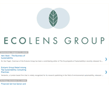 Tablet Screenshot of ecolensgroup.blogspot.com