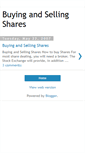 Mobile Screenshot of buyingandsellingshares.blogspot.com