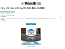 Tablet Screenshot of comicblogupdates.blogspot.com