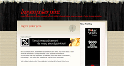 Desktop Screenshot of ingyenpokerpenzazonnal.blogspot.com