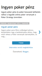 Mobile Screenshot of ingyenpokerpenzazonnal.blogspot.com