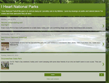 Tablet Screenshot of iheartnationalparks.blogspot.com